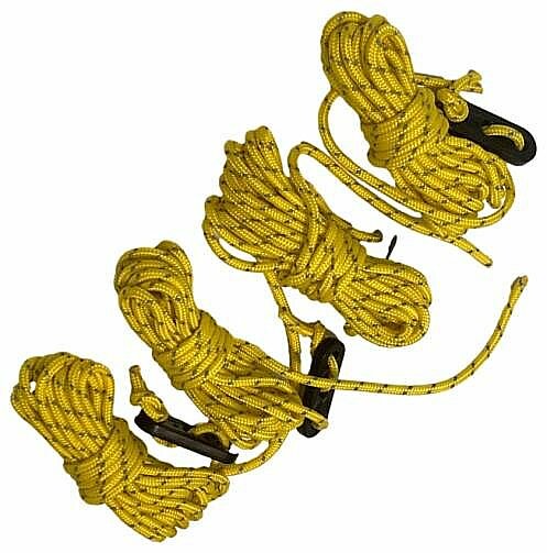 фото Комплект оттяжек для палаток и тентов Премиум 3 м лимонный (4 шт.)