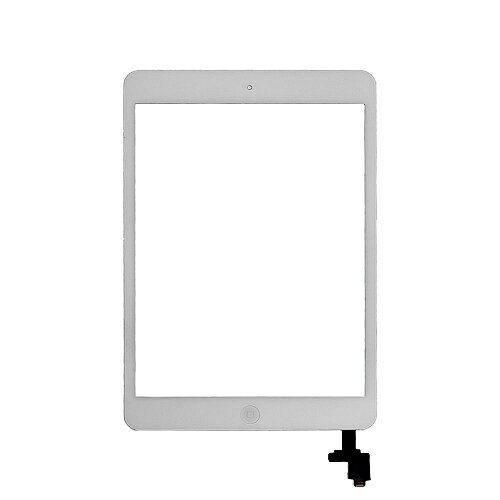 Тачскрин для iPad mini 1 / 2 Белый (сенсорное стекло) в сборе, кнопка, клейкая лента