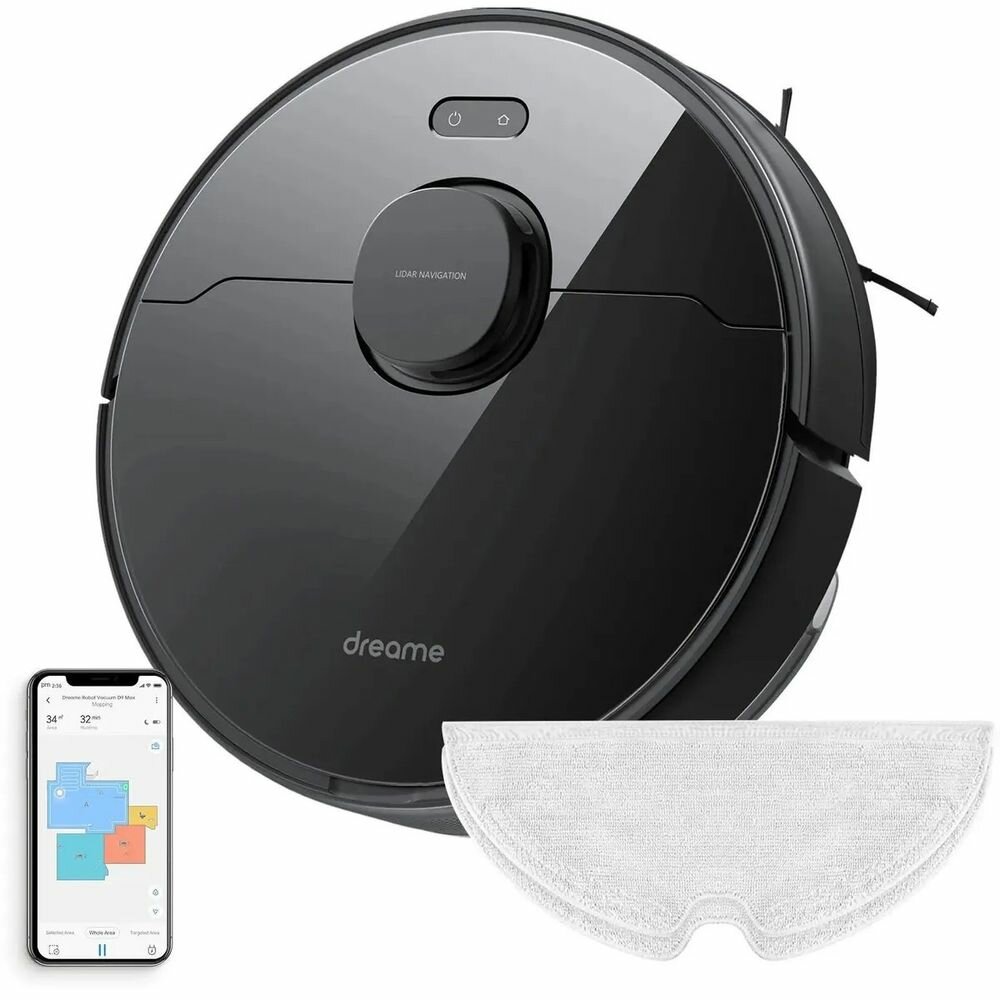 Dreame Робот-пылесос Dreame DreameBot Robot Vacuum and Mop D9 Max Black D9 Max