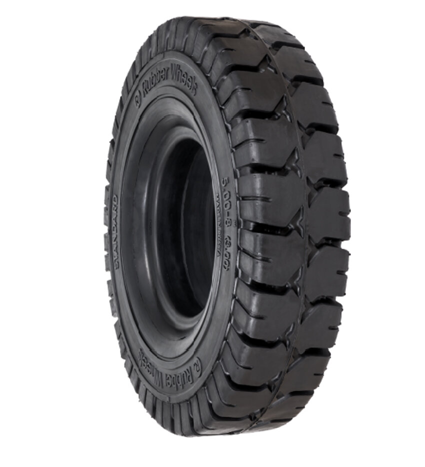 Шина суперэластик 18х7-8 Rubber Wheels Standart (с замком)