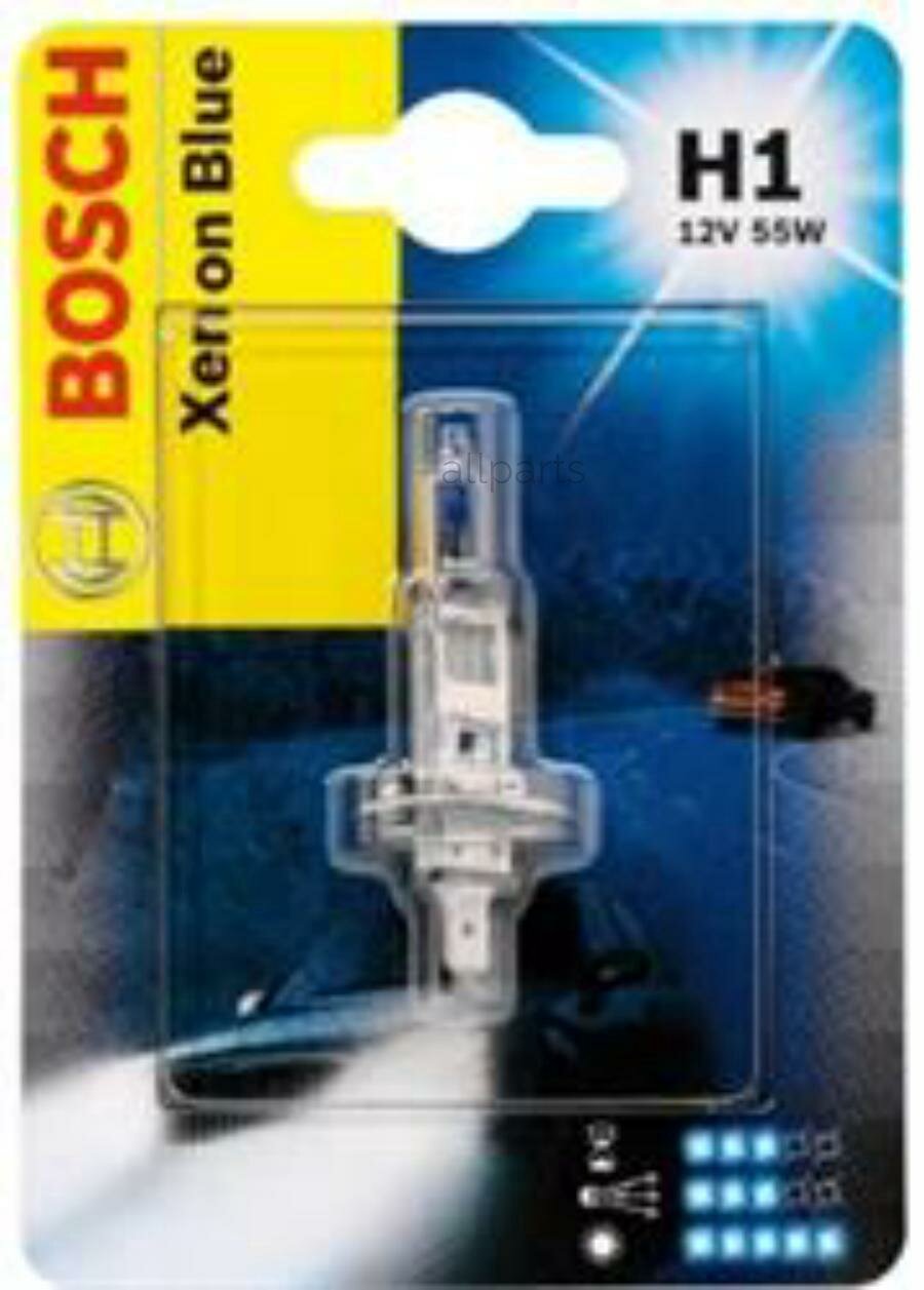 BOSCH 1987301011 Лампа XENON BLUE H1 12V 55W (блистер)