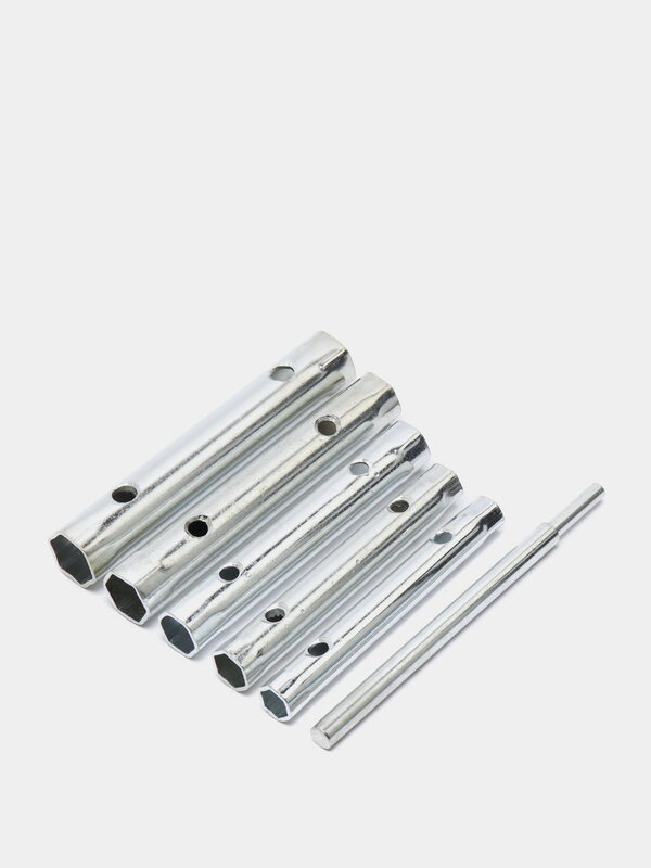 Набор торцовых трубчатых ключей, 8-17 мм, 6 штук