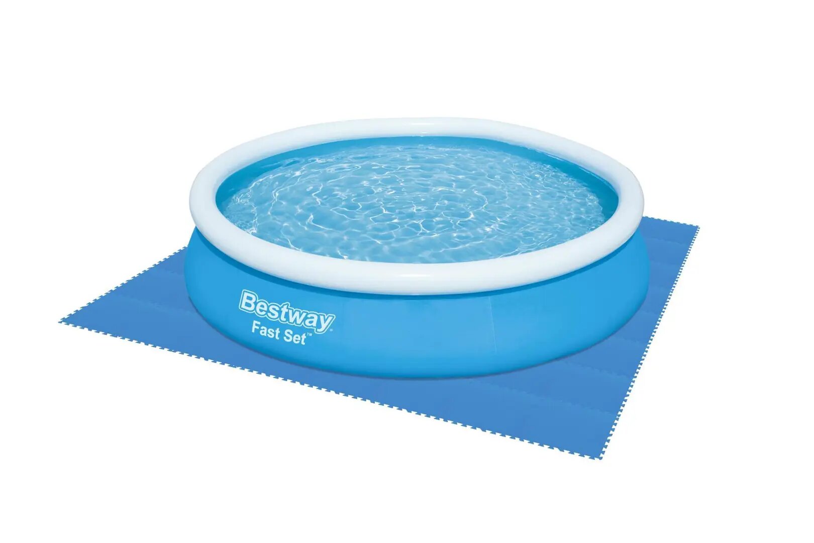 Подложка для бассейнов Bestway 50х50 см пластик синий упаковка 9 штук - фотография № 7