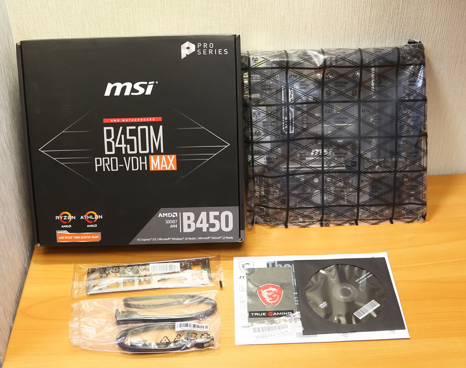 Новая материнская плата MSI B450M PRO-VDH MAX AM4