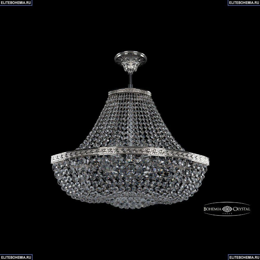 Люстра на штанге Bohemia Ivele Crystal 19283/H1/55IV Ni - фото №1