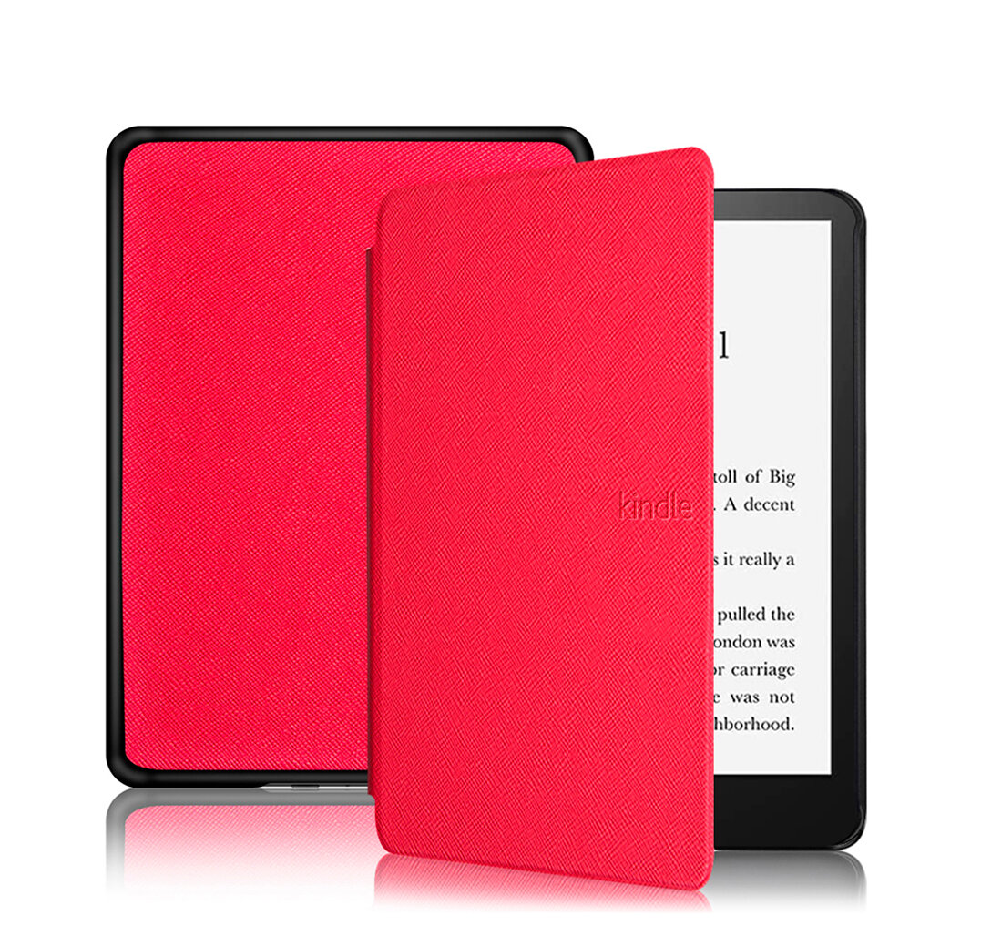 Электронная книга Amazon Kindle PaperWhite 2021 16Gb Ad-Supported Agave Green с обложкой ReaderONE PaperWhite 2021 Red