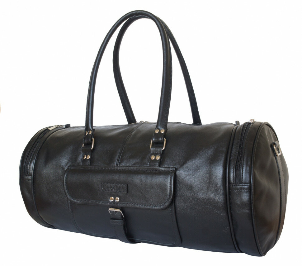 Кожаная дорожная сумка Carlo Gattini Classico Belforte 4011-01 black - фотография № 2
