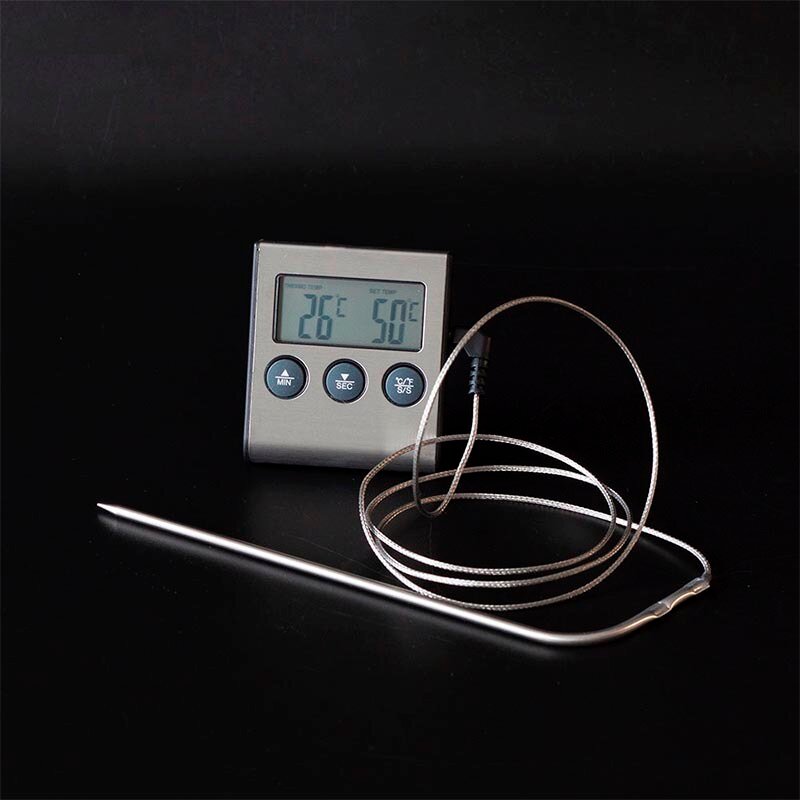 Термометр/таймер с термостойким проводом