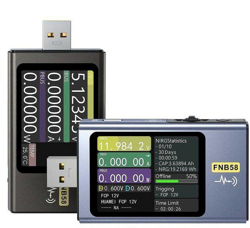 FNIRSI FNB58 Bluetooth USB-тестер