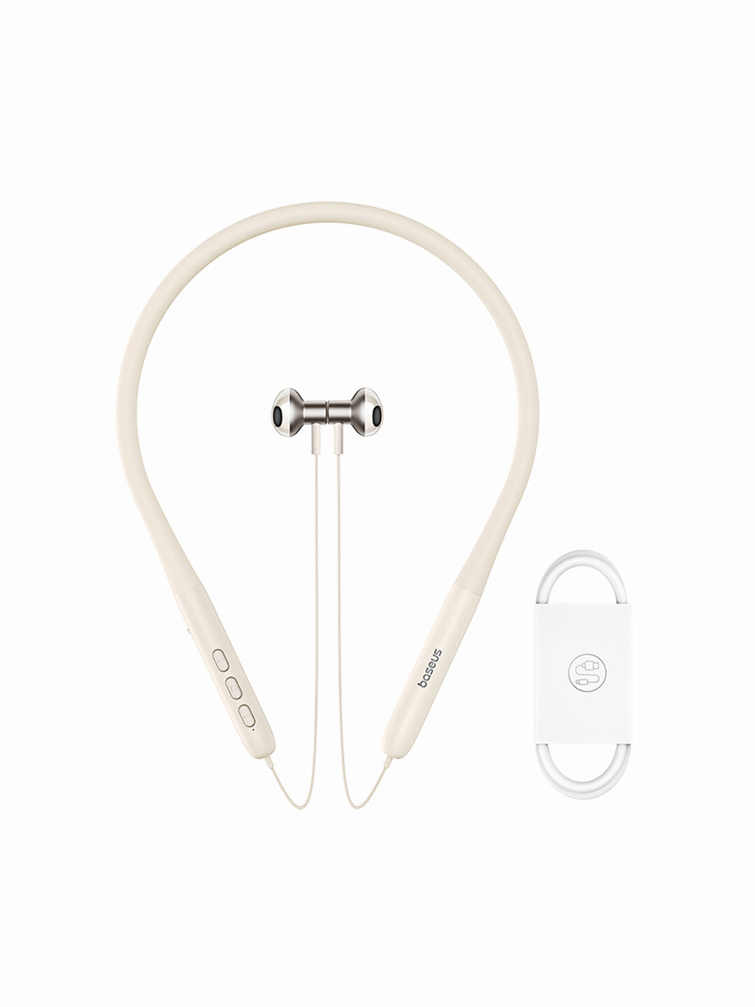 Беспроводные наушники Xiaomi Baseus Bowie Bluetooth Neck-mounted Earphones P1 White (P12023)