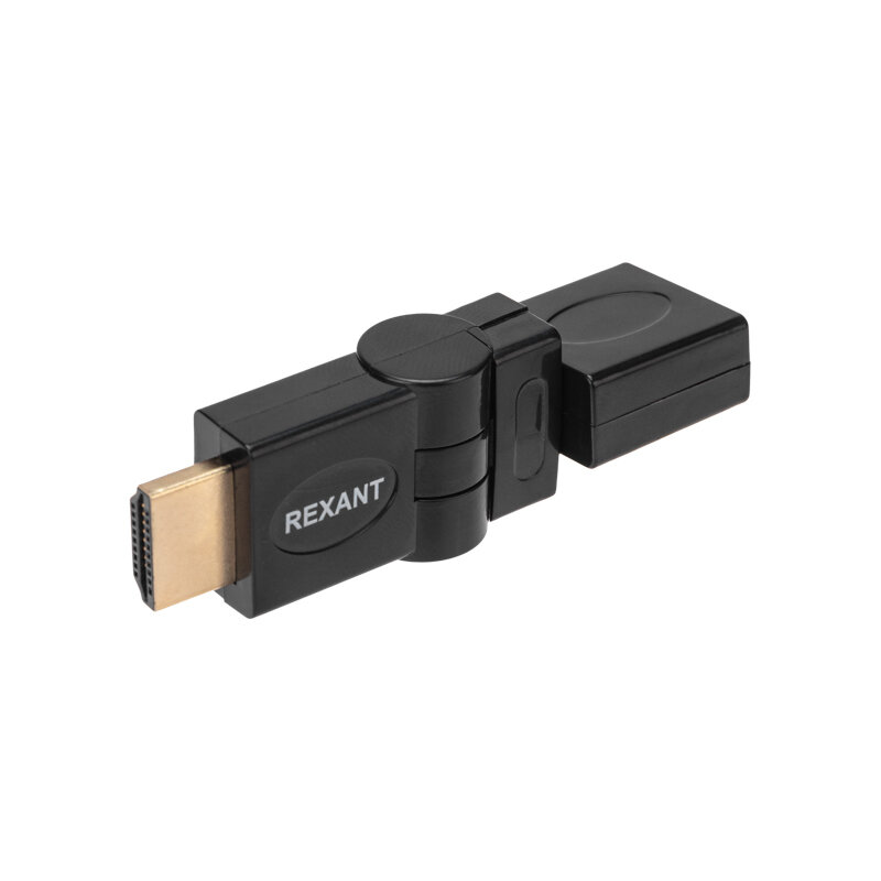 Переходник штекер HDMI - гнездо HDMI поворотный REXANT 10 шт арт. 17-6813