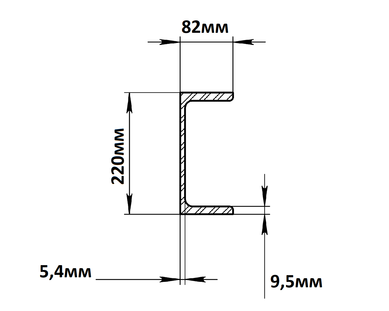 Швеллер 22 У