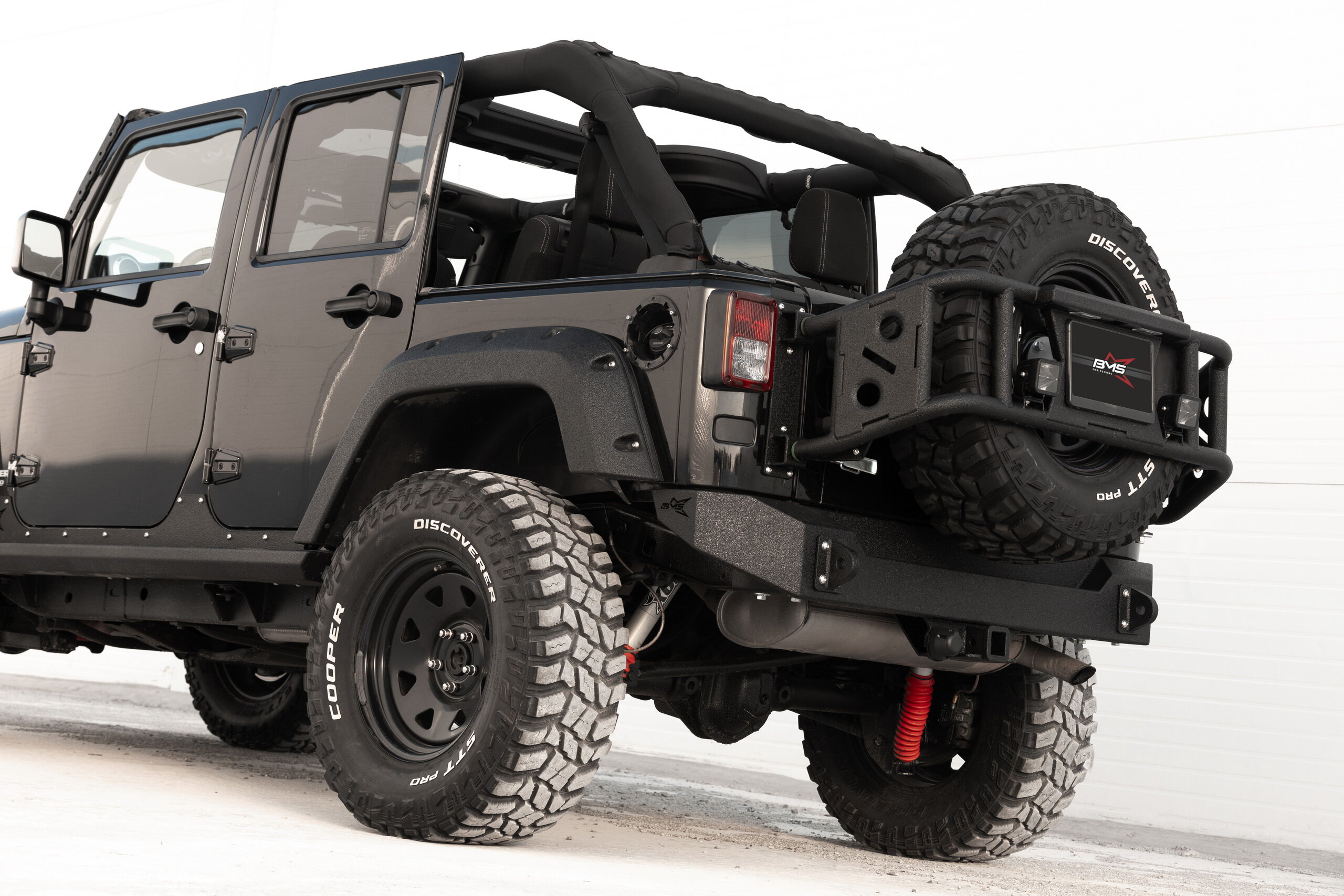 Калитка под запаску BMS ALFA для Jeep Wrangler JK