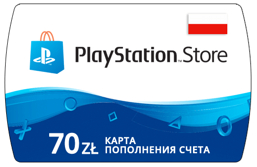 Пополнение счета Sony PlayStation Store Poland