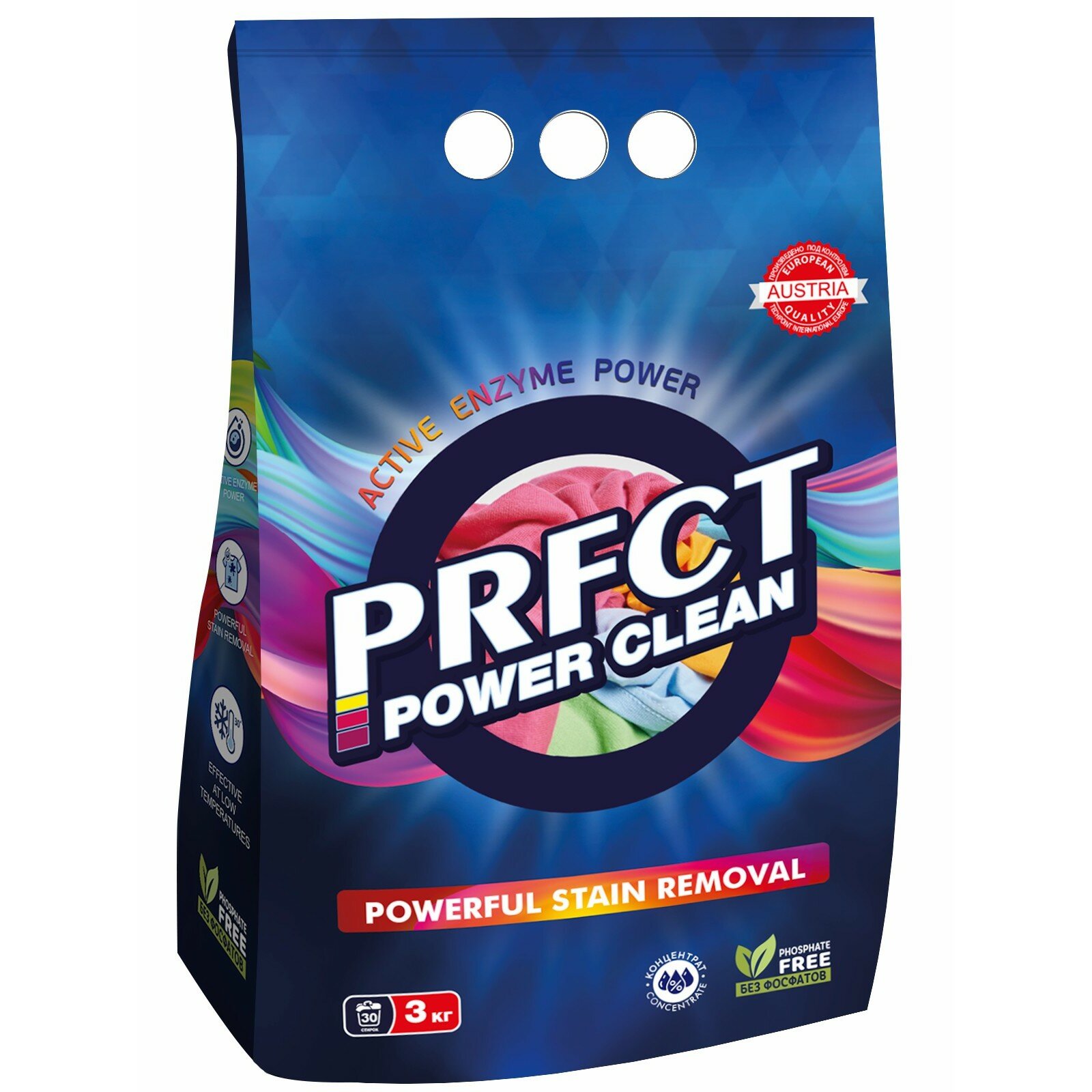 фото Стиральный порошок PRFCT Power Clean, 3кг