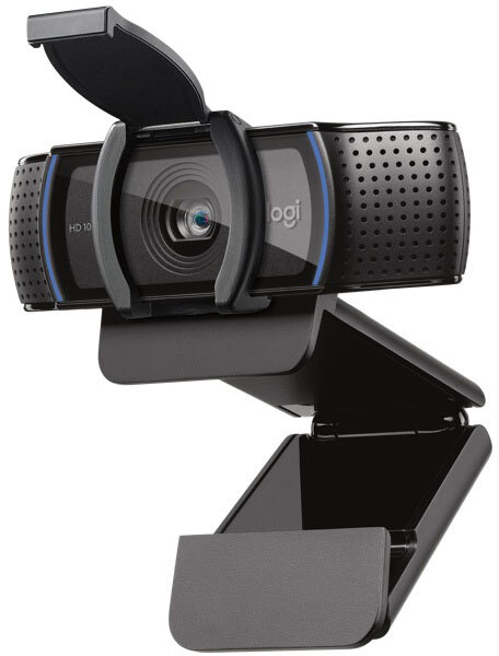 Logitech Веб-камера Logitech c920e Business Webcam 960-001086 с микрофоном черный (USB20) (ret)