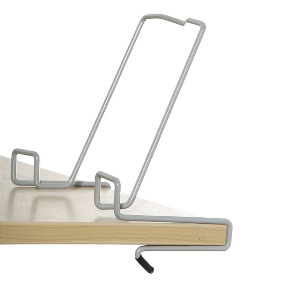 фото Подставка для книг ДЭМИ, металлическая, серая (531728)