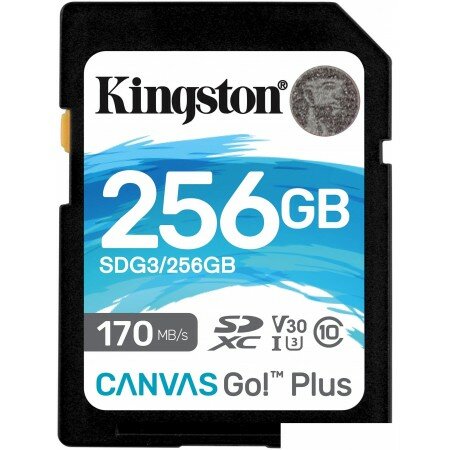 Карта памяти Kingston Canvas Go! Plus SDXC 256GB