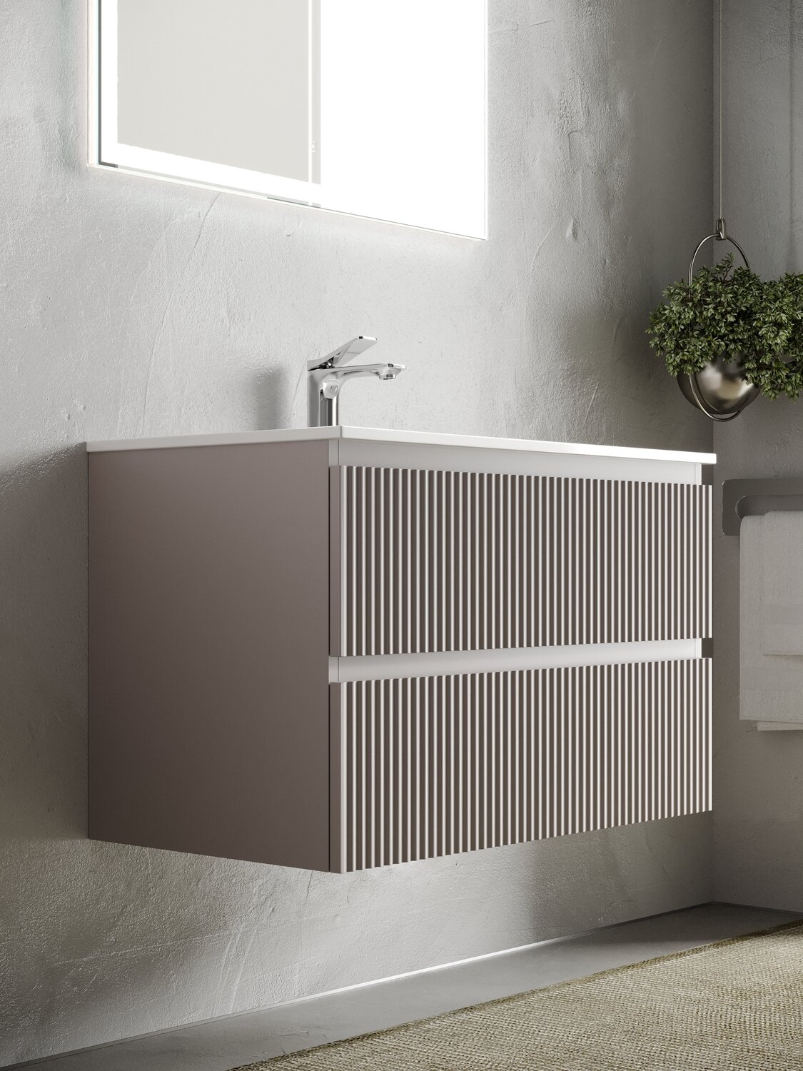 Тумба под раковину Sancos Snob R 80 SNR80SM doha soft - фото №5