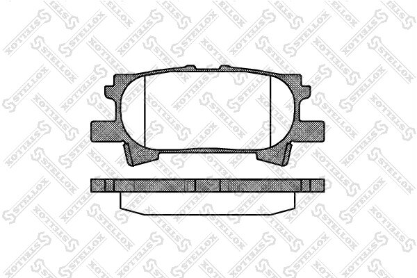 Колодки дисковые з. Lexus RX 300 03- STELLOX 1051 000-SX