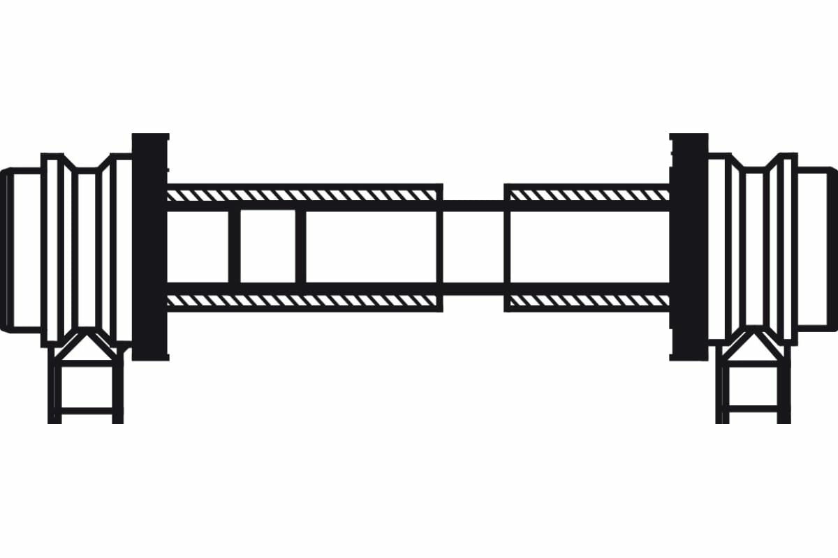 фото Hafele монтажный комплект для ручки-скобы, полированная 45-70мм 909.04.848