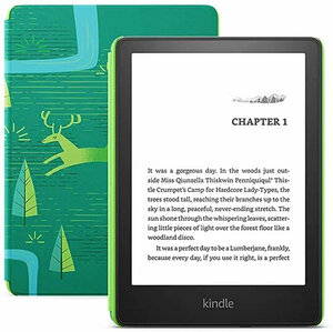 6,8"Электронная книга Amazon Kindle Paperwhite Kids 11th Gen 16Gb + оригинальная обложка Emerald Forest