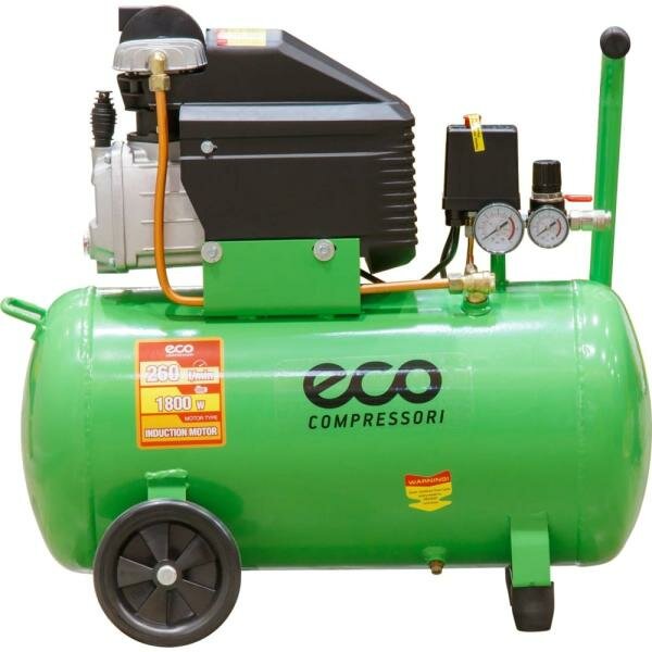 Компрессор ECO AE-501-4 (260 л/мин 8 атм коаксиальный масляный ресив. 50 л 220 В 1.80 кВт)