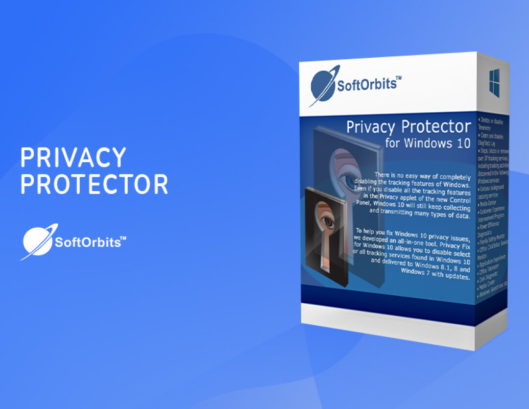 SoftOrbits Privacy Protector for Windows 10 (Отключение слежки для Windows 10) [Цифровая версия]