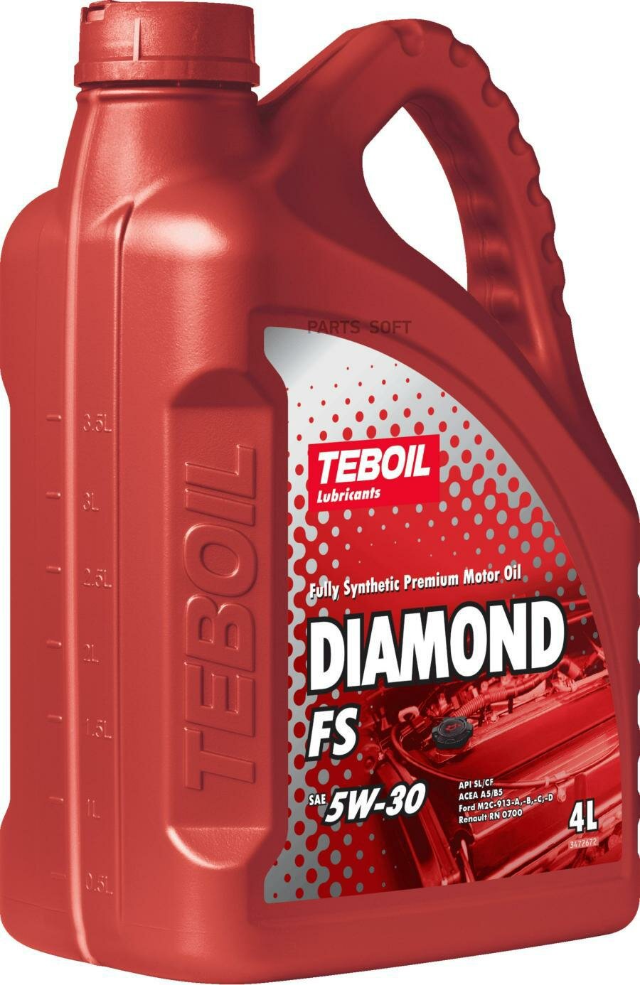 TEBOIL 3468594 Масло моторное TEBOIL Diamond FS 5W-30 синтетическое 4 л 3468594