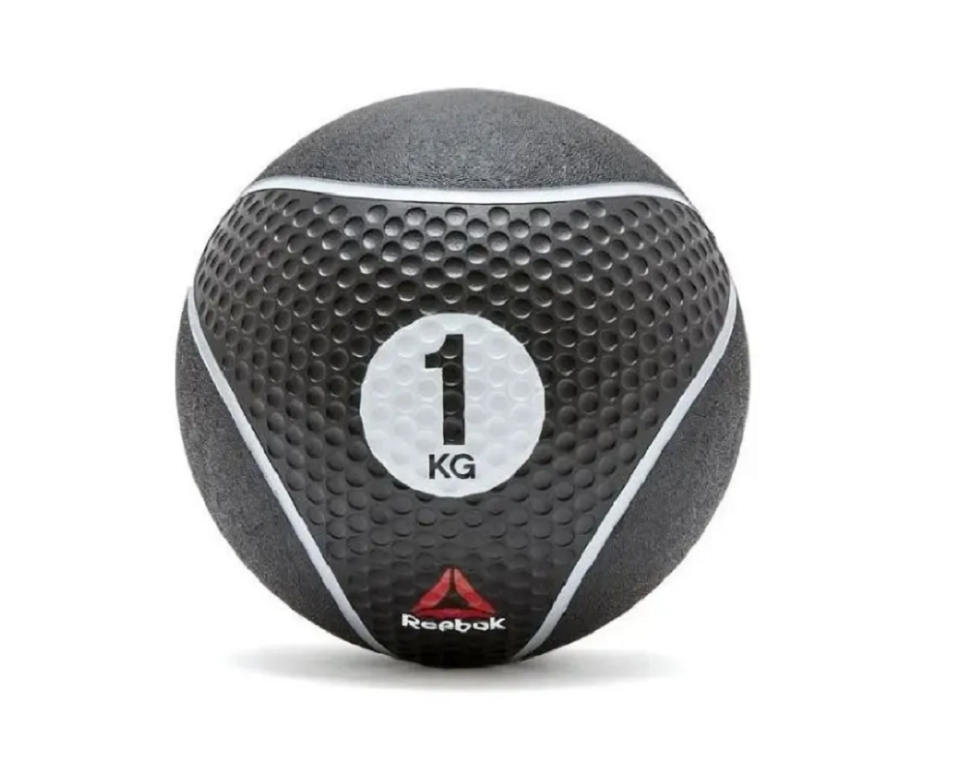 Медицинский мяч REEBOK Medicine Ball черный 1/2/3/4/5 кг. (Медицинский мяч REEBOK Medicine Ball 5 кг, черный RSB-1605)