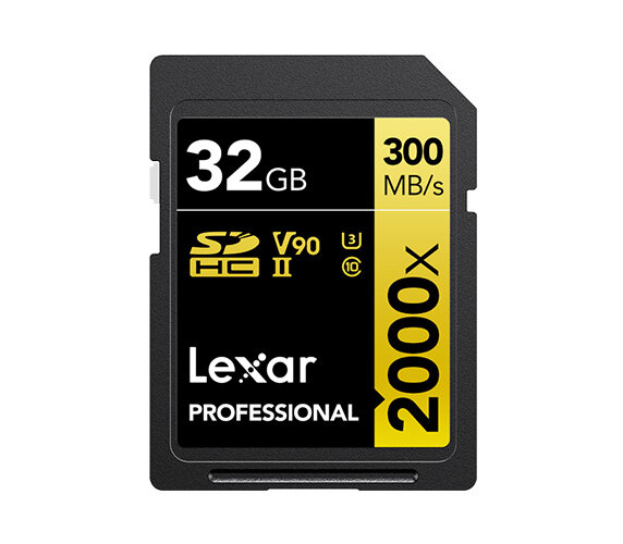 Карта памяти Lexar SDHC 32GB Professional 2000x UHS-II U3 V90