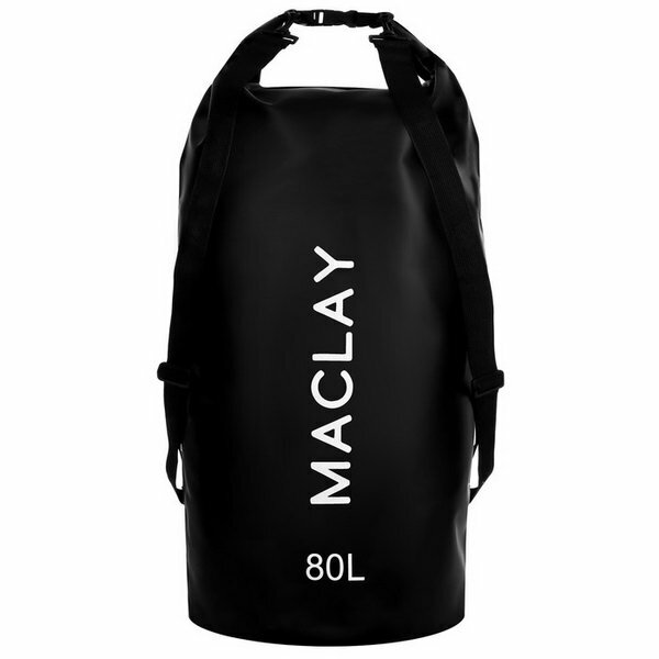 Гермомешок туристический Maclay 80L 500D цвет черный 9383456