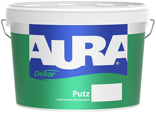 Декоративная Штукатурка Короед Aura Dekor Putz 25кг Структурная Зерно 3мм для Внутренних и Наружных Работ / Аура.