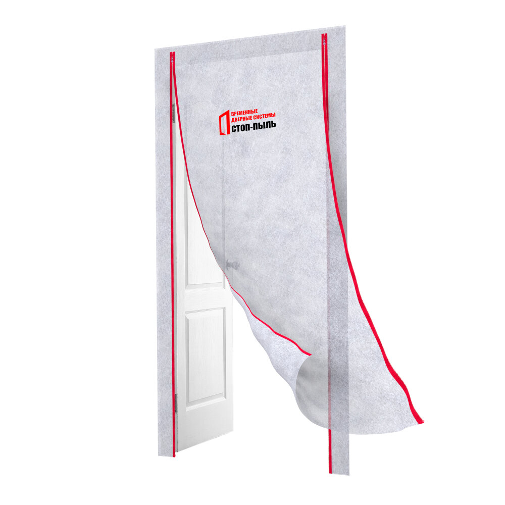 фото Временная пленочная дверь стоп-пыль 201810