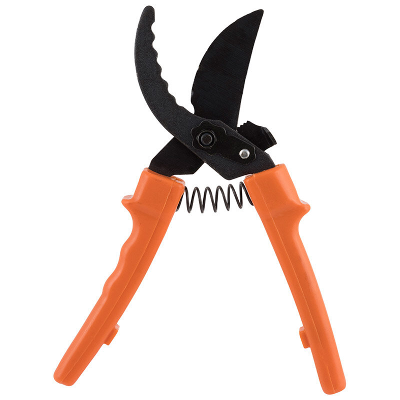 фото Секатор, рычажный, плоскостной, с верхней защелкой, антикоррозийное покрытие лезвий, длина 225 мм