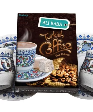 Турецкий кофейный набор из двух чашек, Ali baba, 100гр
