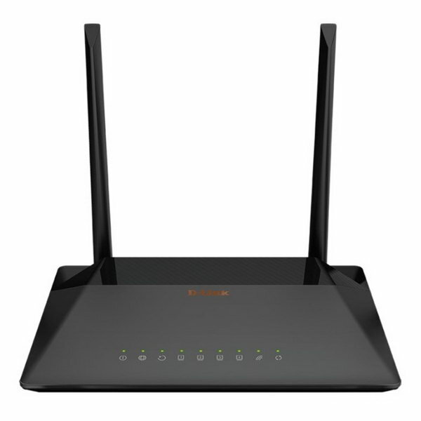 Wi-Fi роутер D-Link DSL-224/R1A 300 Мбит/с 4 порта 100 Мбит/с чёрный