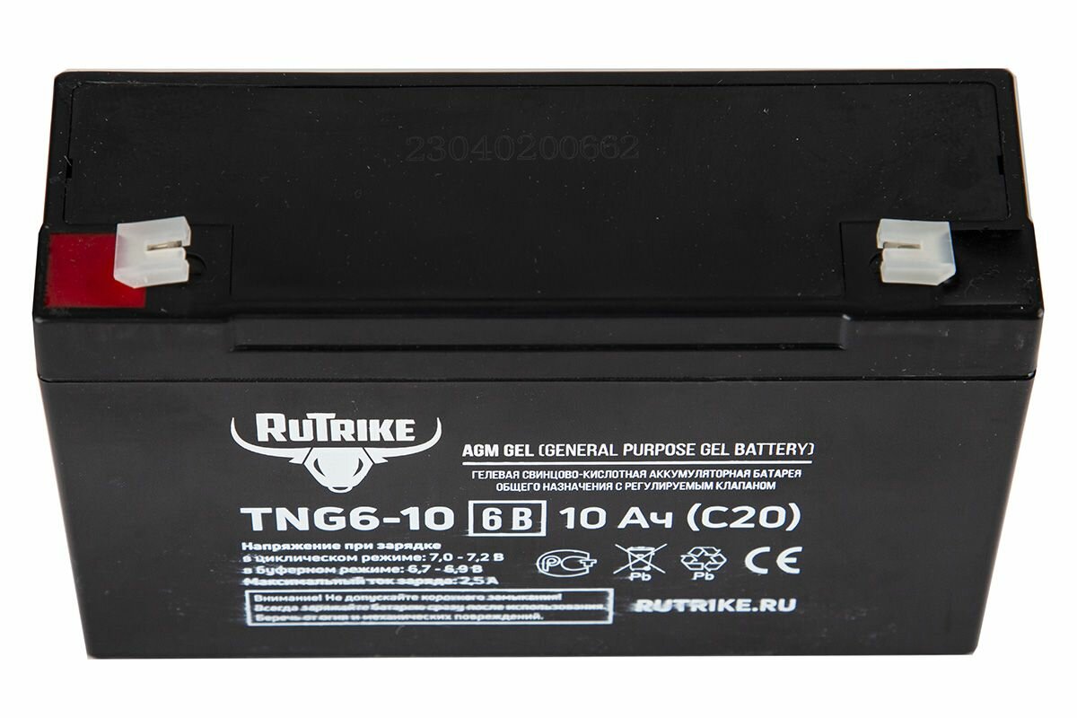 Тяговый аккумулятор RuTrike TNG6-10 6V 10Ah