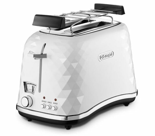 Тостер DeLonghi Brillante CTJ 2103.W 900 Вт, белый