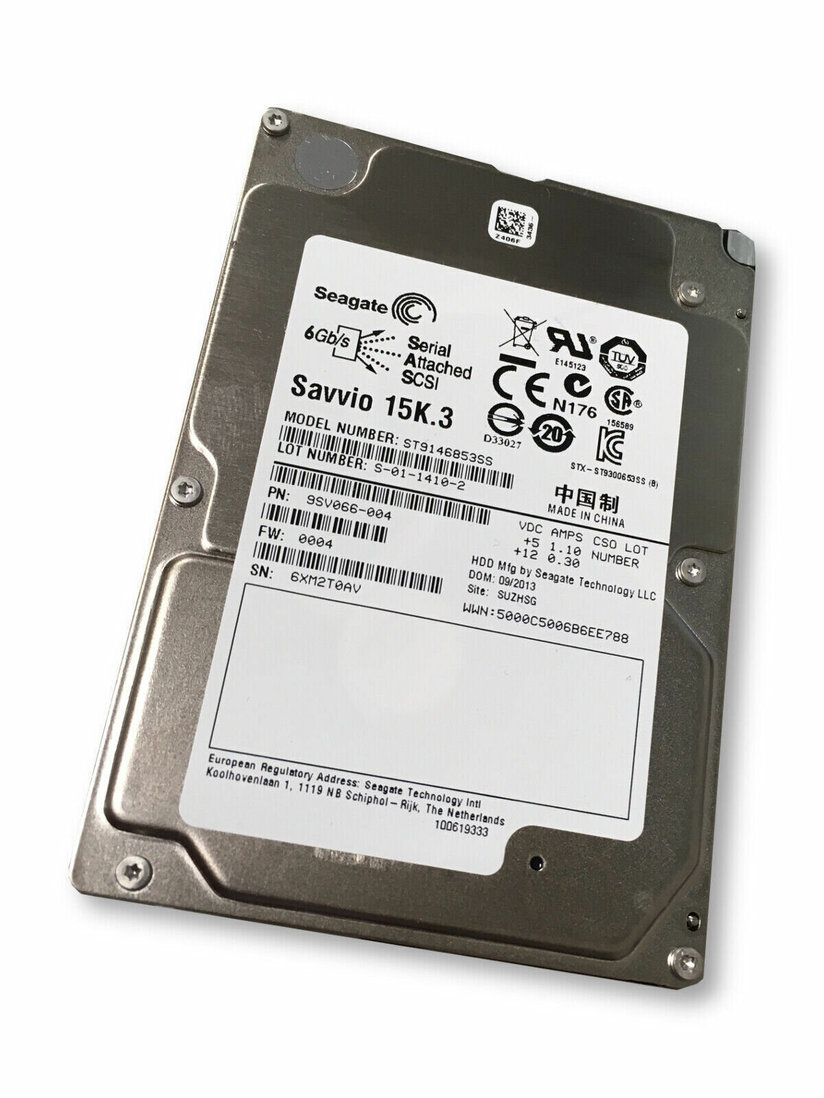 Жесткий диск Seagate SAS 146GB 15K 2.5" 6Gbps ST9146853SS