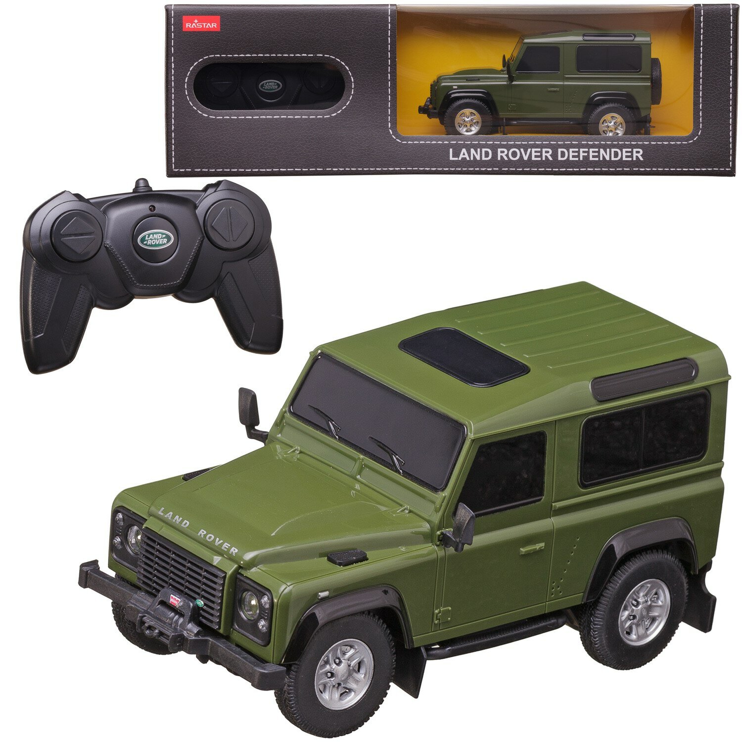 Машина р/у 1:24 Land Rover Defender цвет зеленый - Rastar [78500G]