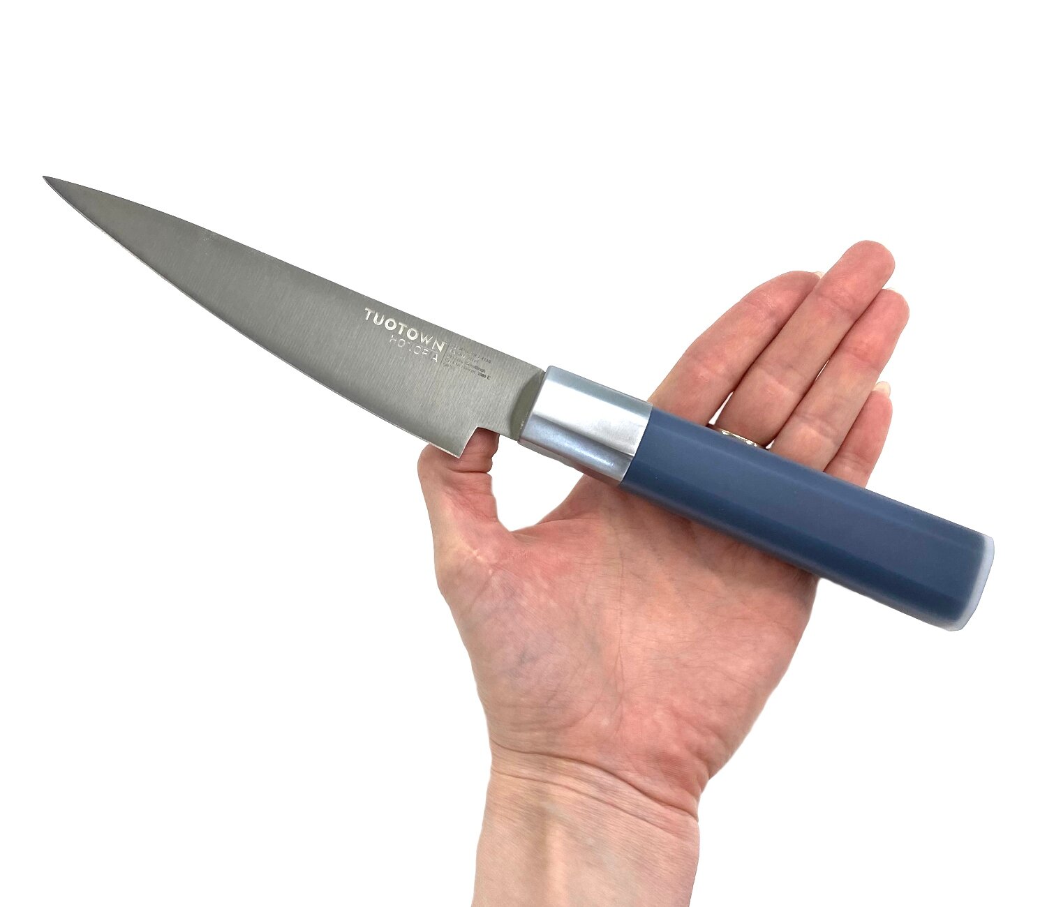 Кухонный нож TuoTown Honoria Utility 15 см, сталь German 1.4116, рукоять ABS, силикон, арт.136009