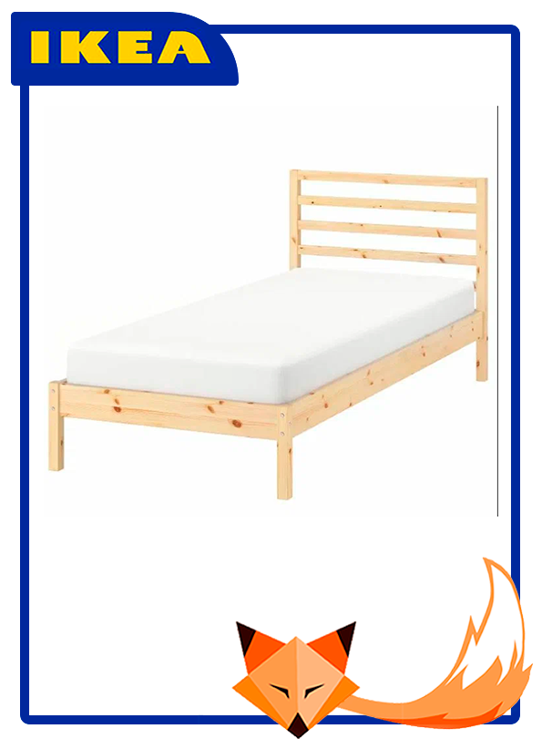 Кровать деревянная IKEA Tarva, сосна, 90*200 см