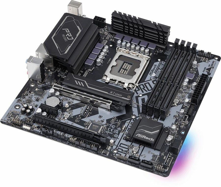 Материнская плата ASROCK B660M PRO RS, LGA 1700, Intel B660, mATX, Ret