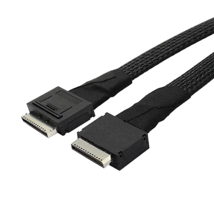 Кабель Amphenol Cable OcuLink SFF8611 8i -to- SFF8611 8i length= 80cm OEM (C1111)