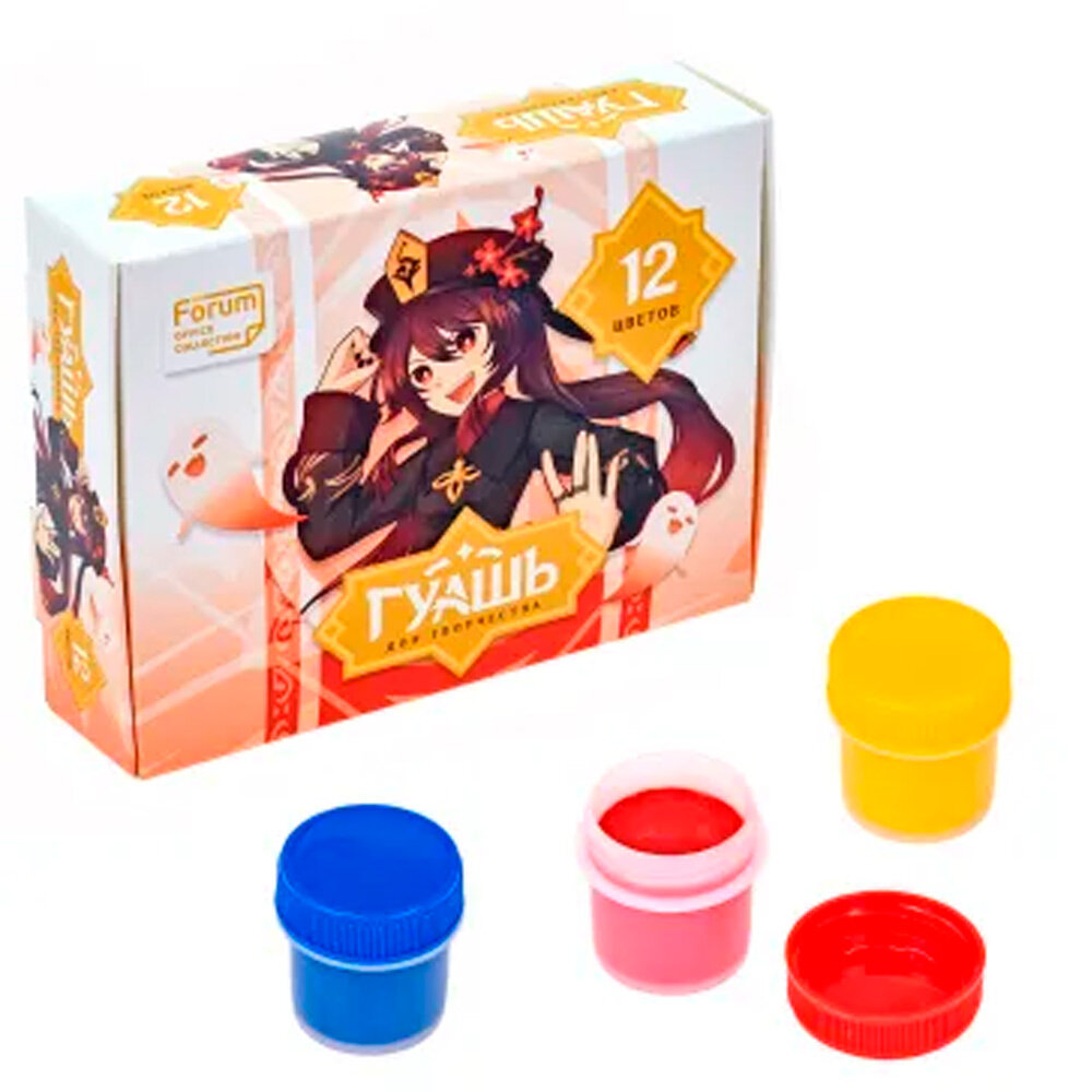 фото Гуашь Cullinan "Аниме" 12цв. 10мл FG-012-Ani