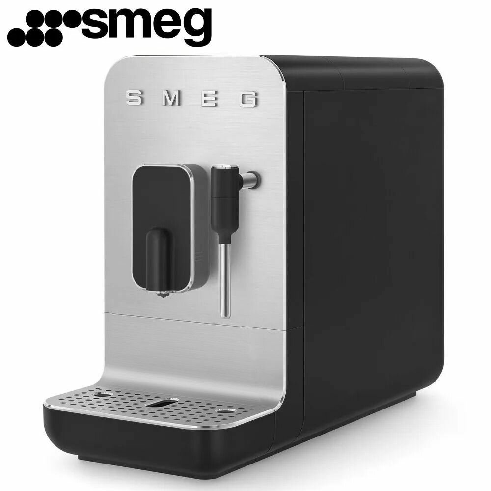 Кофемашина SMEG BCC12BLMEU / мощность 1350 Вт / стиль 50-х г. г. / матовый черный