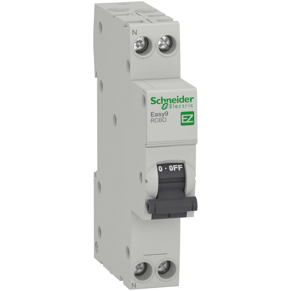 Schneider Electric EASY 9 Дифференциальный автоматический выключатель 1П+Н 10А 30мА C AC 18мм EZ9D33610 (3 шт.)