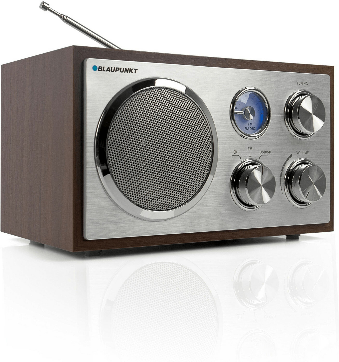 Ретро Радио Blaupunkt RXN 19 WN (FM+USB+SD card) brown/silver