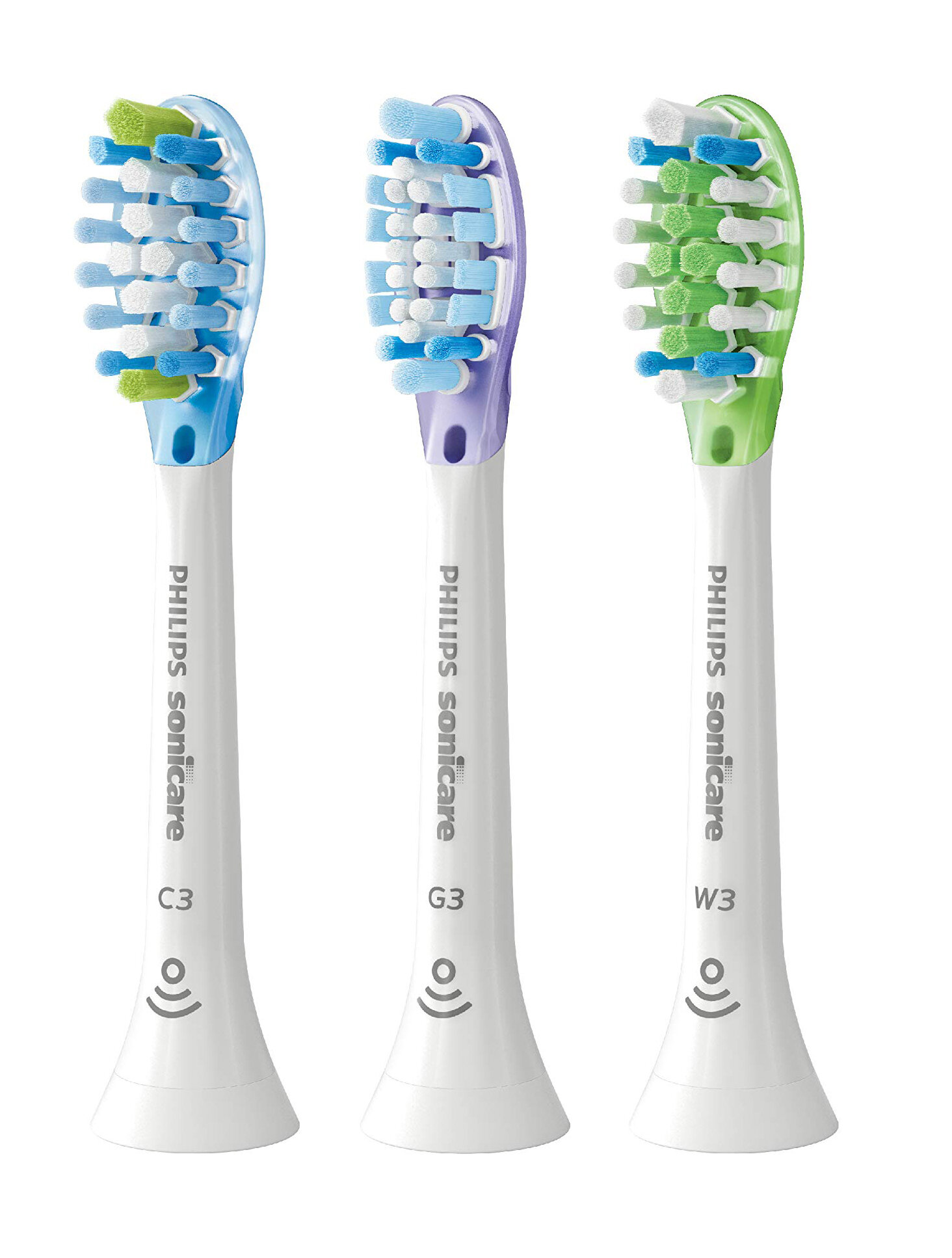 Набор насадок Philips Sonicare для комплексного ухода HX9073/67, белый, 3 шт